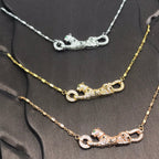 18K Panth̬re De Diamond Necklace