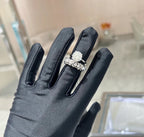18K T Schlumberger Eighteen Stone Ring