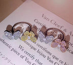 18K Two Butterfly Between the Finger Ring