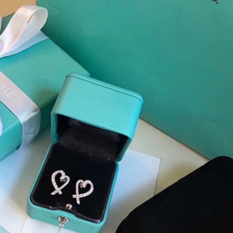 18K T Diamond Earrings
