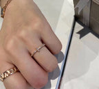 18K T Diamond Wire Ring