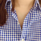 18K T Small Diamond Pendant Necklace