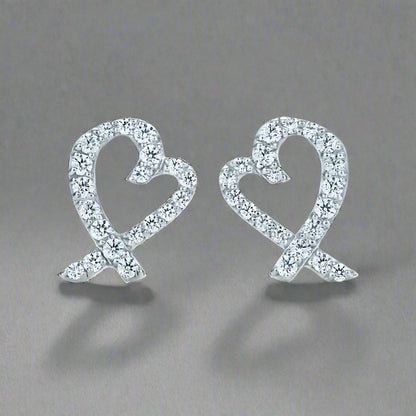 18K T Diamond Earrings